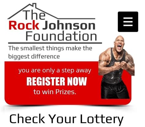 rock johnson foundation lottery